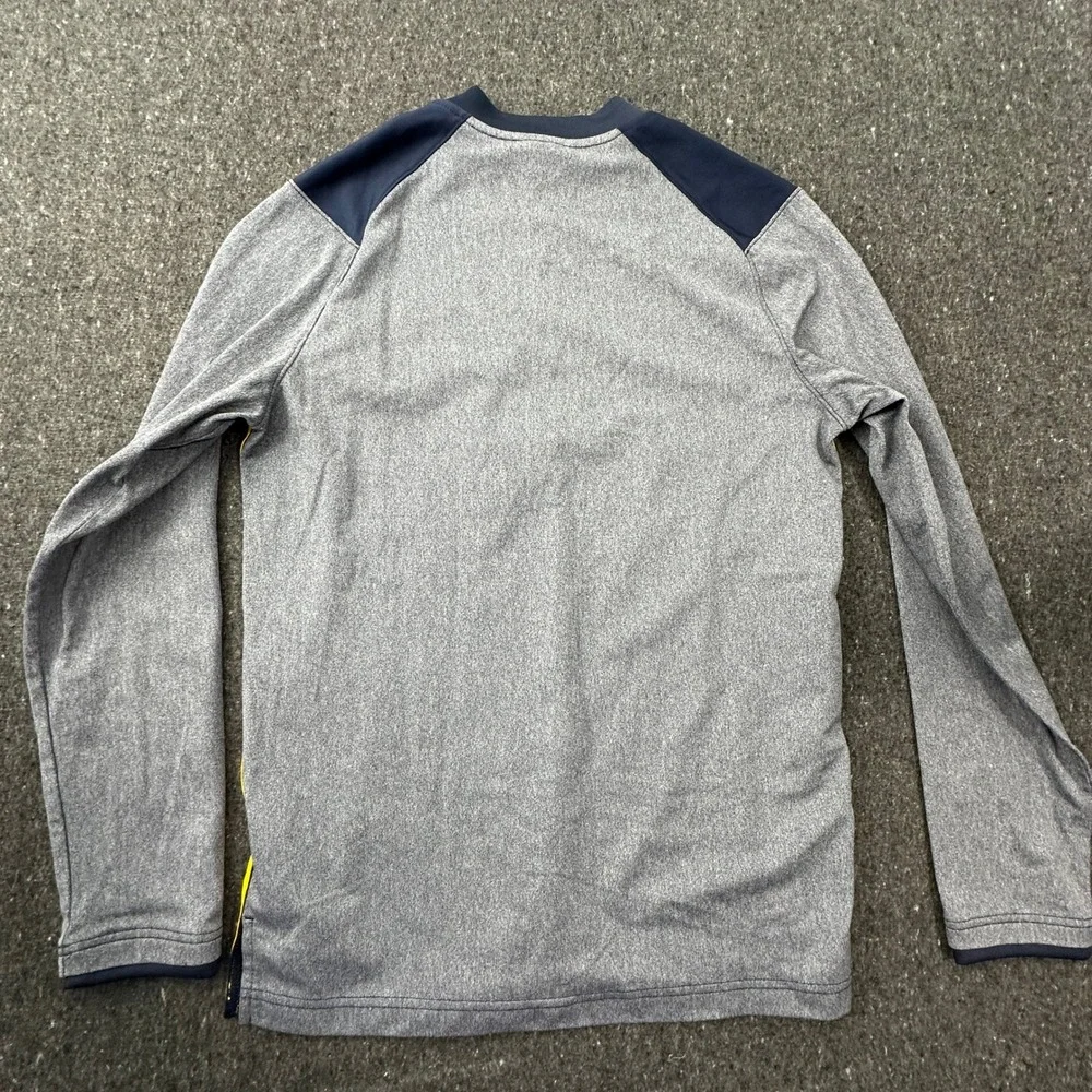 Jordan Michigan Wolverines Pullover Mens Small Navy Blue Quarter Zip Dri-FIT